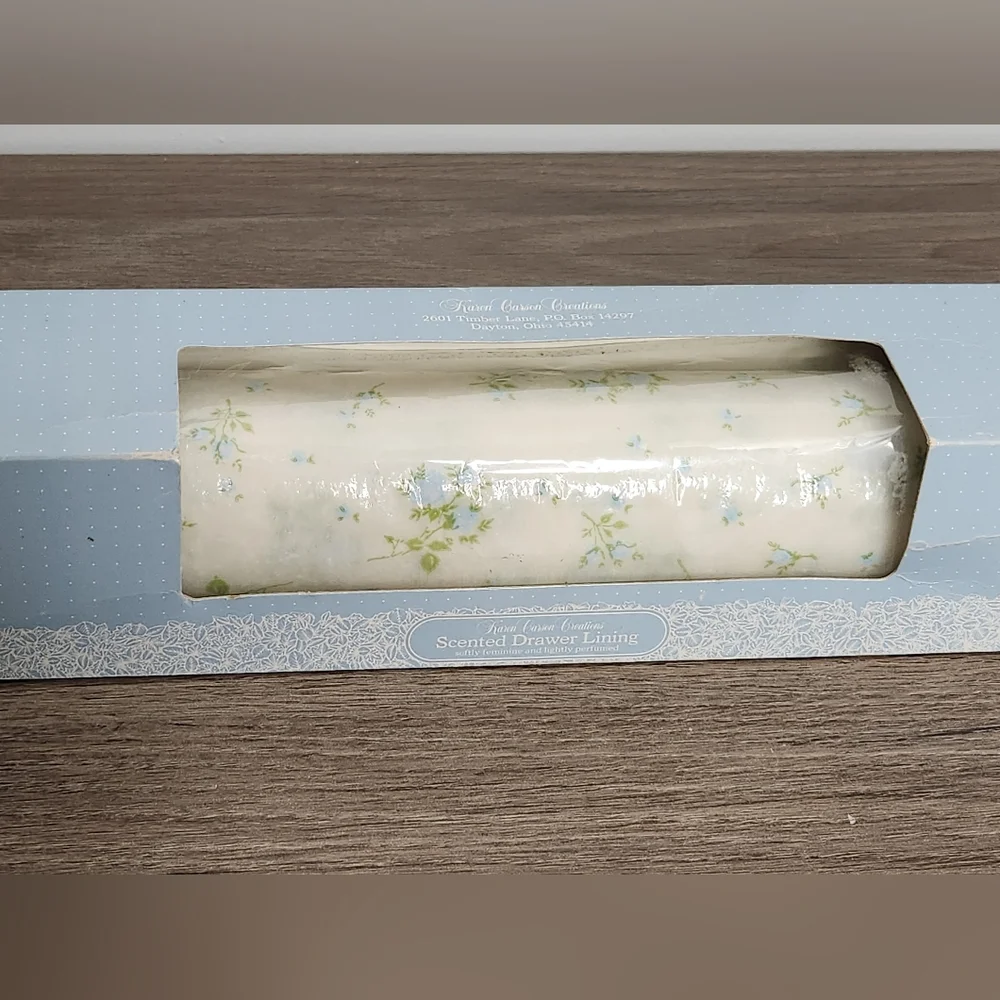 Vintage Karen Carson Polyfab Floral Scented Drawer Liner
